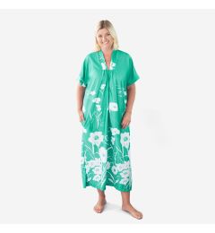Aqua Floral Kaftan