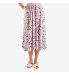 Pink Rose Floral Skirt