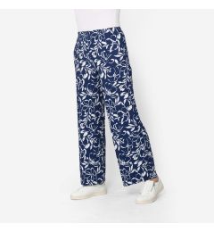 Printed Crinkle Trousers