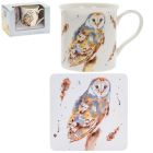 Mug & Coaster - Barn Owl