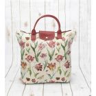 Tapestry Foldaway Shopping Bag - Tulips