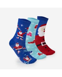 Ladies Christmas Socks - 3 Pack