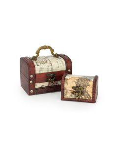Map Treasure Chests - Set of 2