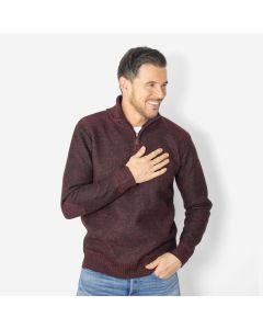 Men's 1/4 Zip Fleece Lined Sweater