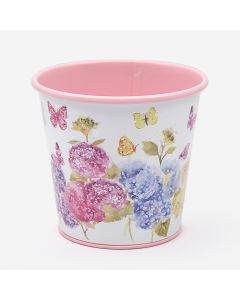 Round Planter Butterfly Blossom 