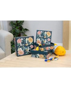 Set of 3 Gift Boxes - Botanical Love