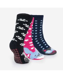 Thermal Animal Socks with Grips