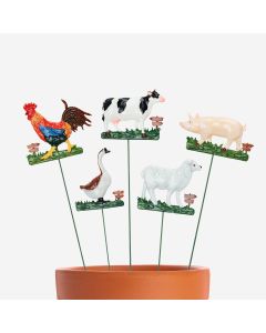 Farmyard Stakes - Set of 5