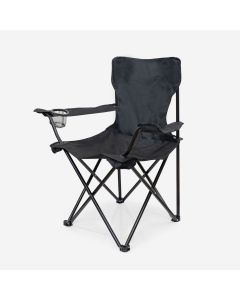 Camping Chair with Arms- Black