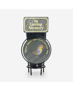 Spike Vase Robin - In Loving Memory