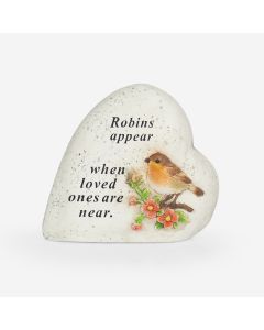 Heart Rock With Robin - Robins Appear