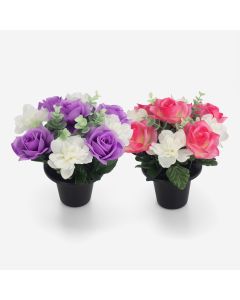 Rose with Eucalyptus Mini Gravepots