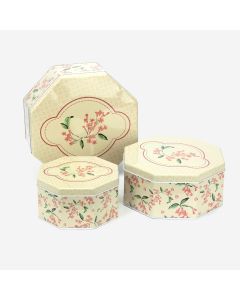 3pc Storage Tins - Floral
