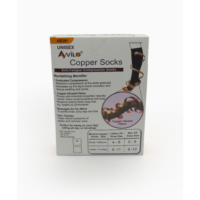 Plus Size Compression Socks Copper Infused Compression Socks - 20-30mmHg, Zipper, Open Toe For Men & Women Knee Socks - Foto 6