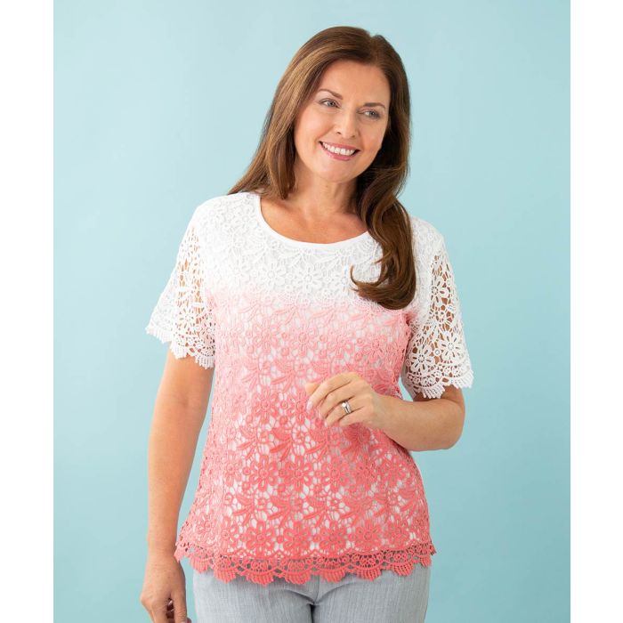 Lace Overlay Top  Healthy Living Direct