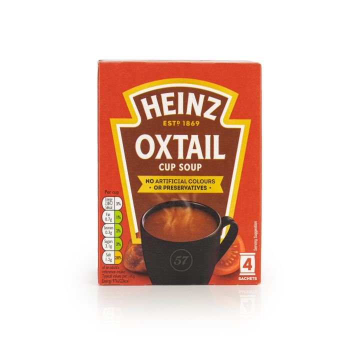 Heinz Cup Soup Oxtail PK4 Healthy Living Direct