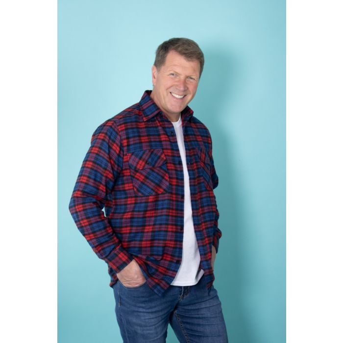 Mens Brushed Cotton Check Shirt Healthy Living Direct