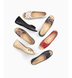 Cleopatra - Ladies' Open Toe Slip On