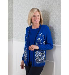 Ladies Flower Twin Cardigan
