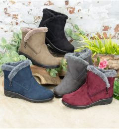 Olivia - Ladies Warm Lined Zip Boots