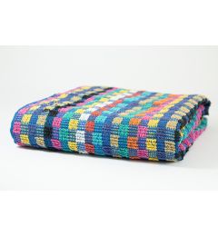 Multi Check Hand Towels PK4