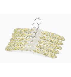 Padded Coat Hangers PK5 - Pretty Yellow