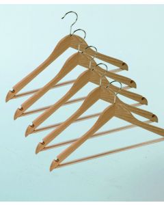 Wooden Coat Hangers - Pack of 5