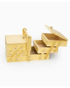 Extending Wood Sewing Box
