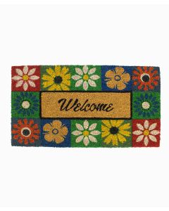 Welcome Flowers Doormat 33x60