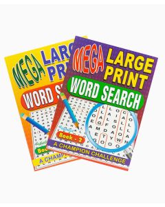 Word Search Large Print - Set of 2