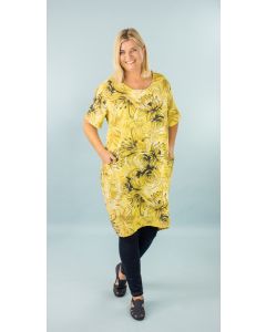 Floral Tunic with Front Pockets