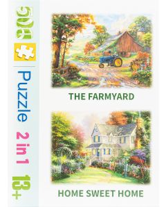 500pc Jigsaws - The Farmyard & Home Sweet Home