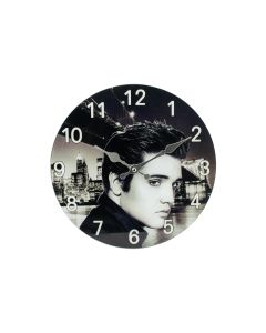 Glass Wall Clock - Elvis