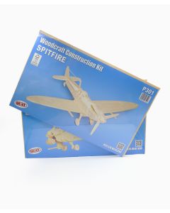 Set of 2 Wood Construction Kits - Apache/Spitfire