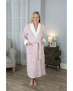 Ladies Robe with Faux Fur