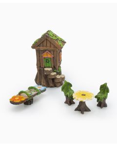 Fairy Garden Set with Treehouse Hotel