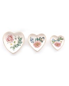 Set of 3 Heart Trinket Trays