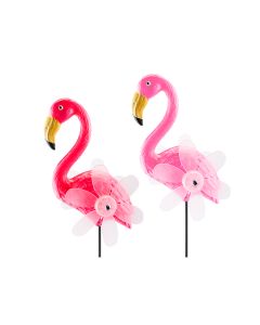 Flamingo Windmill Stake - Set of 2