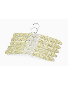 Padded Coat Hangers PK5 - Pretty Yellow