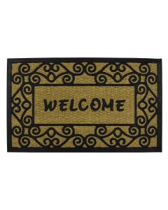 PK2 Doormats Welcome 45x75cm & Plain Coir 40x60cm