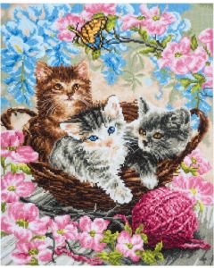 Counted Cross Stitch Kit - Extra Large - Cats