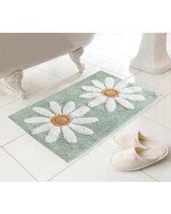 Flower Bath Mat - Teal