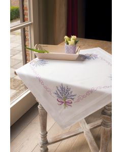 Embroidery Tablecloth Lavender