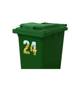 Bin Numbers Sunflower Design