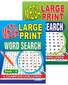 Word Search Large Print- ( Books 3 & 4) - Set of 2
