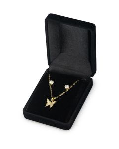 Butterfly Pendant and Earring Set