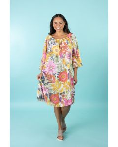 Floral Cotton Gypsy Dress