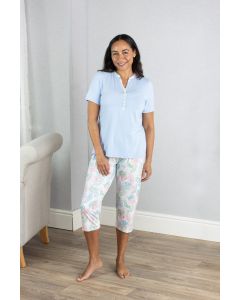 Tropical Print 3/4 Pyjamas