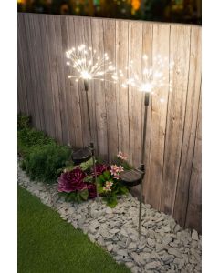 Solar Starburst Stake Lights – Set of 2