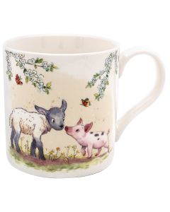 Paper Shed Mug - Lamb & Piglets